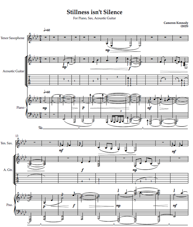 stillness isn't silence